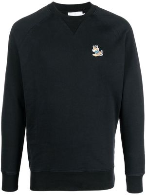 Maison Kitsuné chest patch sweatshirt - Black