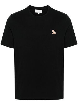 Maison Kitsuné Chillax Fox-appliqué T-shirt - Black