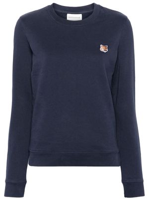 Maison Kitsuné Chillax Fox cotton sweatshirt - Blue