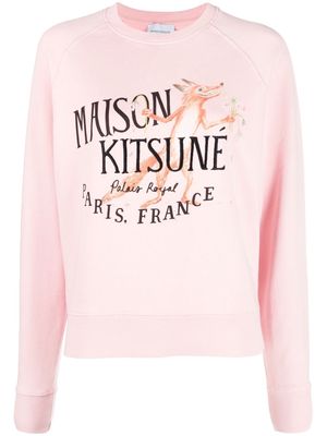 Maison Kitsuné Chillax Fox crew-neck sweatshirt - Pink