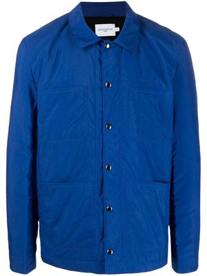 Maison Kitsuné cotton shirt jacket - Blue