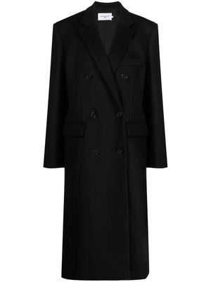 Maison Kitsuné double-breasted button coat - Black