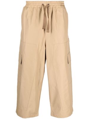 Maison Kitsuné elasticated cargo trousers - Neutrals