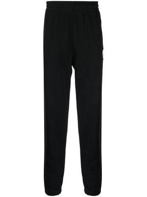 Maison Kitsuné embroidered-logo detail track pants - Black