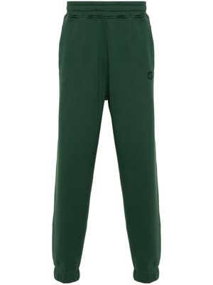 Maison Kitsuné Fox-appliqué cotton track trousers - Green
