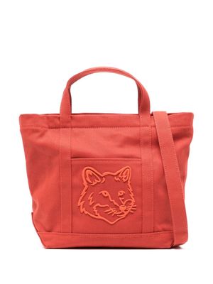 Maison Kitsuné fox-embroidered cotton tote bag