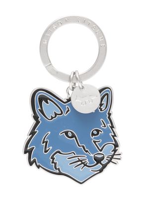Maison Kitsuné Fox Head charm keyring - Blue