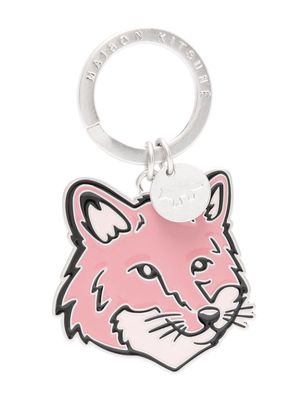 Maison Kitsuné Fox Head charm keyring - Pink