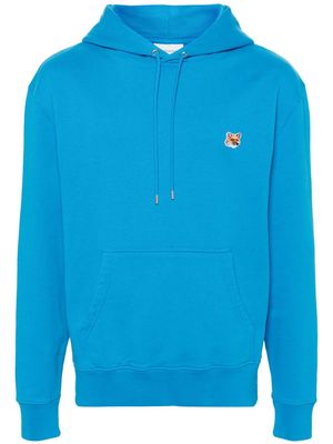 Maison Kitsuné Fox Head cotton hoodie - Blue