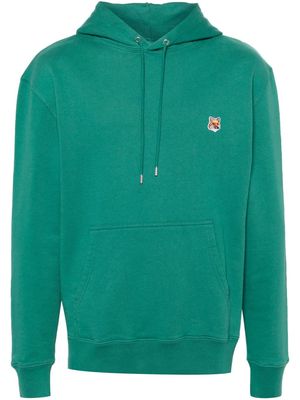 Maison Kitsuné Fox Head cotton hoodie - Green