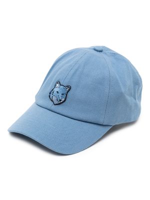 Maison Kitsuné Fox Head logo-embroidered cap - Blue