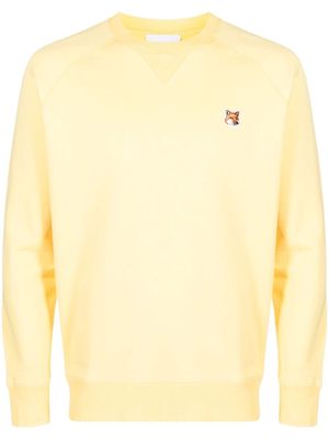 Maison Kitsuné Fox head patch sweatshirt - Yellow