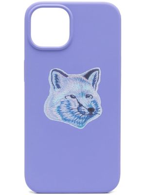 Maison Kitsuné Fox head print Iphone 13 case - Purple
