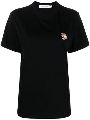 Maison Kitsuné fox logo cotton T-shirt - Black