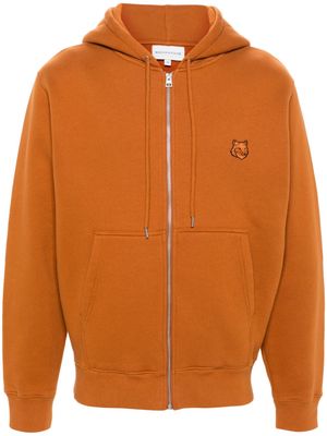 Maison Kitsuné Fox-motif cotton hoodie - Brown