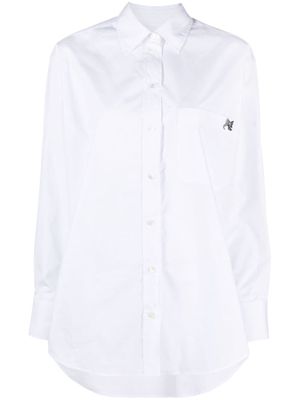 Maison Kitsuné Fox-motif cotton shirt - White