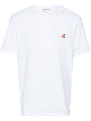 Maison Kitsuné Fox-motif cotton T-shirt - Brown