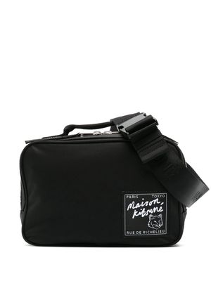 Maison Kitsuné fox-motif logo-patch belt bag - Black