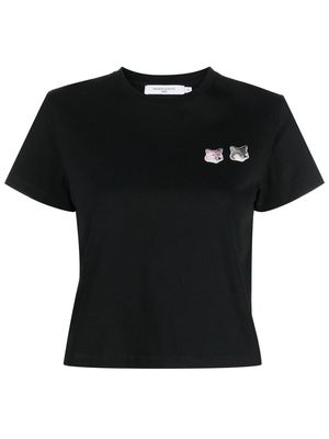 Maison Kitsuné fox-motif T-shirt - Black