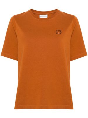 Maison Kitsuné fox patch cotton T-shirt - Orange