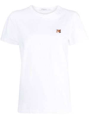 Maison Kitsuné fox-patch crew-neck T-shirt - White