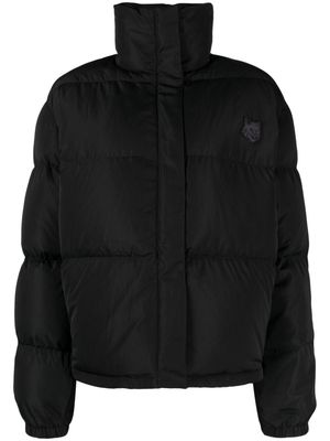 Maison Kitsuné fox-patch puffer jacket - Black