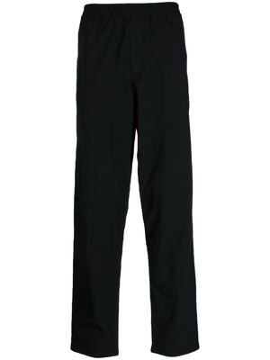 Maison Kitsuné Fox-patch straight-leg trousers - Black