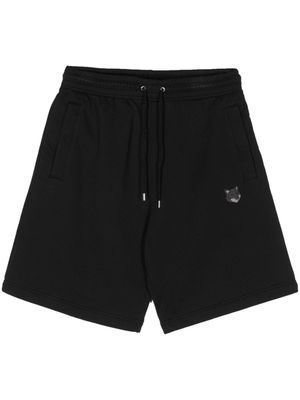 Maison Kitsuné fox-patch track shorts - Black