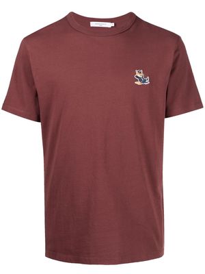 Maison Kitsuné Fox-print T-shirt - Brown