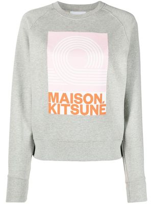 Maison Kitsuné graphic logo-print sweatshirt - Grey