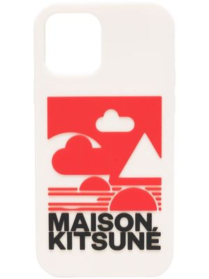 Maison Kitsuné graphic-print Iphone case - White