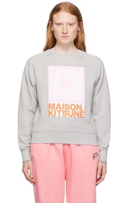 Maison Kitsuné Gray Anthony Burrill Edition Sweatshirt