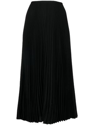 Maison Kitsuné high-waisted pleated maxi skirt - Black