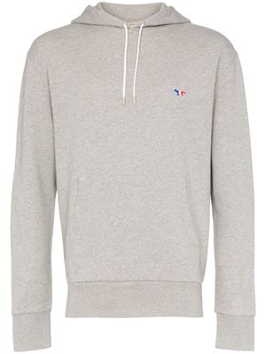 Maison Kitsuné hooded cotton sweater - Grey