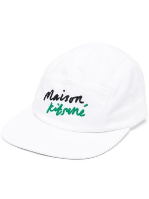 Maison Kitsuné logo-embroidered baseball cap - White
