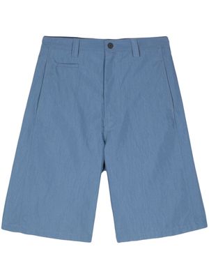 Maison Kitsuné logo-patch bermuda shorts - Blue
