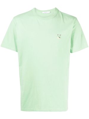 Maison Kitsuné logo-patch cotton T-shirt - Green