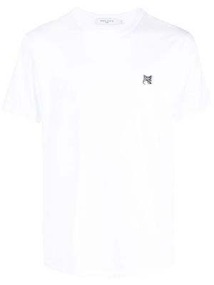Maison Kitsuné logo-patch cotton T-shirt - White