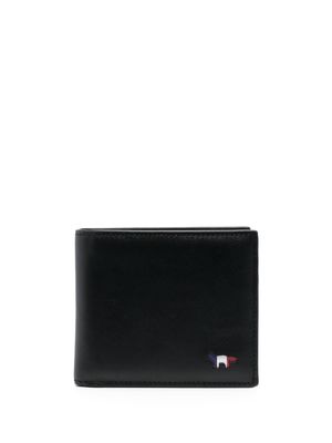 Maison Kitsuné logo-patch wallet - Black