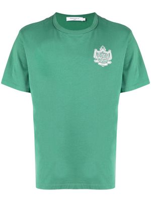 Maison Kitsuné logo-print cotton T-shirt - Green