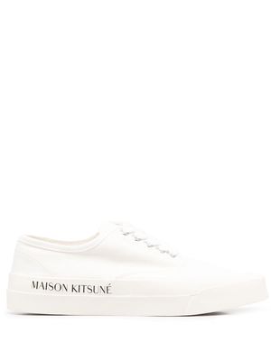 Maison Kitsuné logo-print sneakers - White