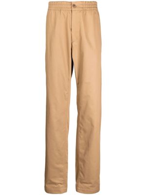 Maison Kitsuné mid-rise straight-leg trousers - Brown