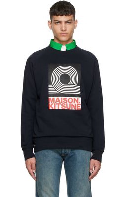 Maison Kitsuné Navy Anthony Burrill Edition Sweatshirt