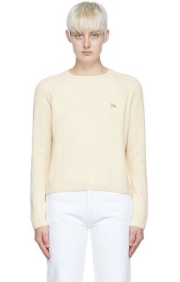 Maison Kitsuné Off-White Baby Fox Sweater