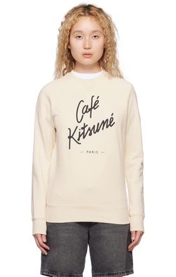 Maison Kitsuné Off-White 'Cafe Kitsuné' Sweatshirt