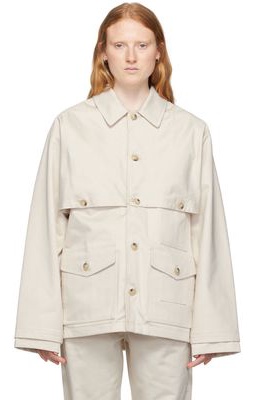 Maison Kitsuné Off-White Cotton Jacket
