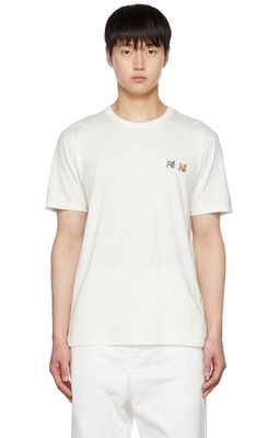 Maison Kitsuné Off-White Double Fox Head T-Shirt
