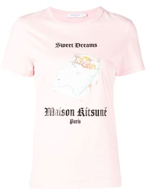 Maison Kitsuné Oly Sweet Dreams T-shirt - Pink