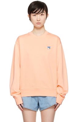 Maison Kitsuné Orange Gradient Fox Head Sweatshirt