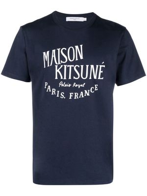 Maison Kitsuné Palais Royal-print T-shirt - Blue